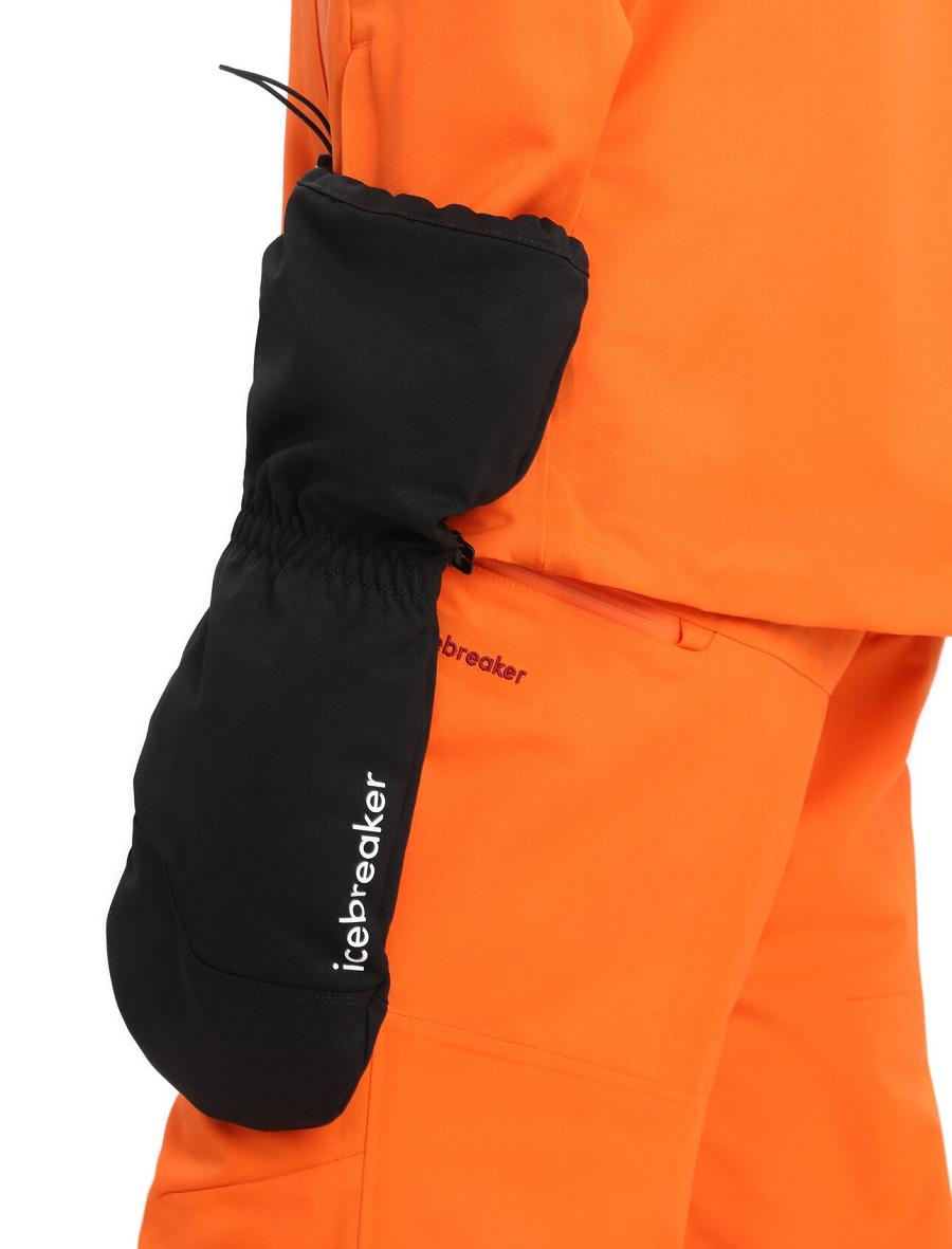 Icebreaker Unisex MerinoLoft™ Mittens Női Kesztyű Fekete | HU 1493TCEV